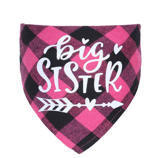 KFX-8200381 Cotton Plaid Triangle Scarves for Pets - Multiple Color Options, Adjustable Size 20-42cm