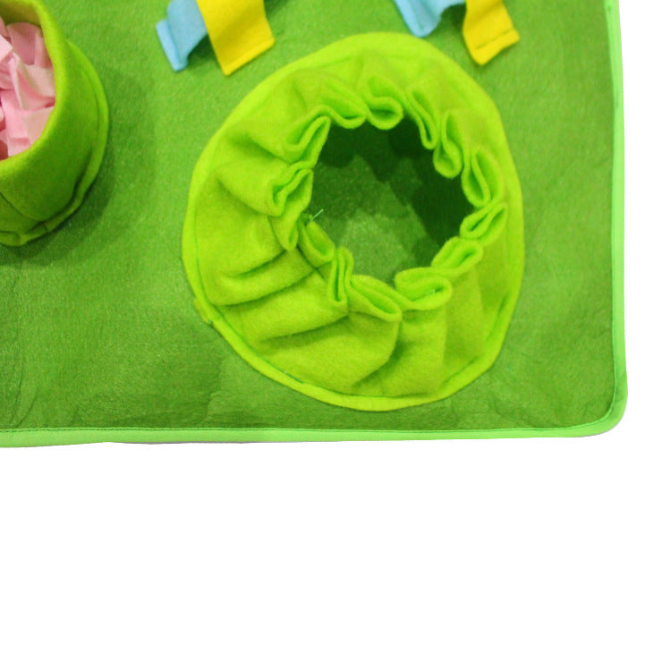 KFX-8203581 Creative Dog Sniffing Mat with Butterfly and Flower Designs for Educational Play