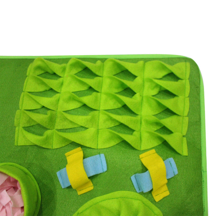 KFX-8203581 Creative Dog Sniffing Mat with Butterfly and Flower Designs for Educational Play