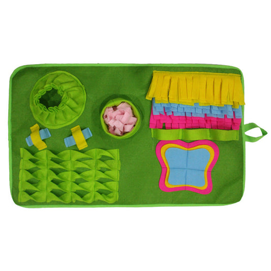 KFX-8203581 Creative Dog Sniffing Mat with Butterfly and Flower Designs for Educational Play
