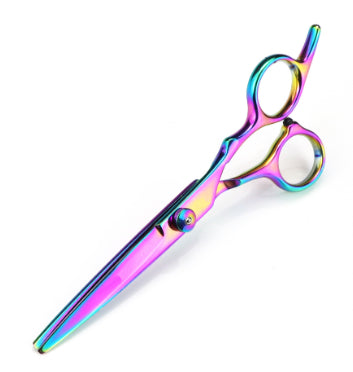 KFX-8204349 Professional Pet Grooming Scissors Set - 17.5 cm 4CR Material with Thinning Rate 20%-30% & Accessories