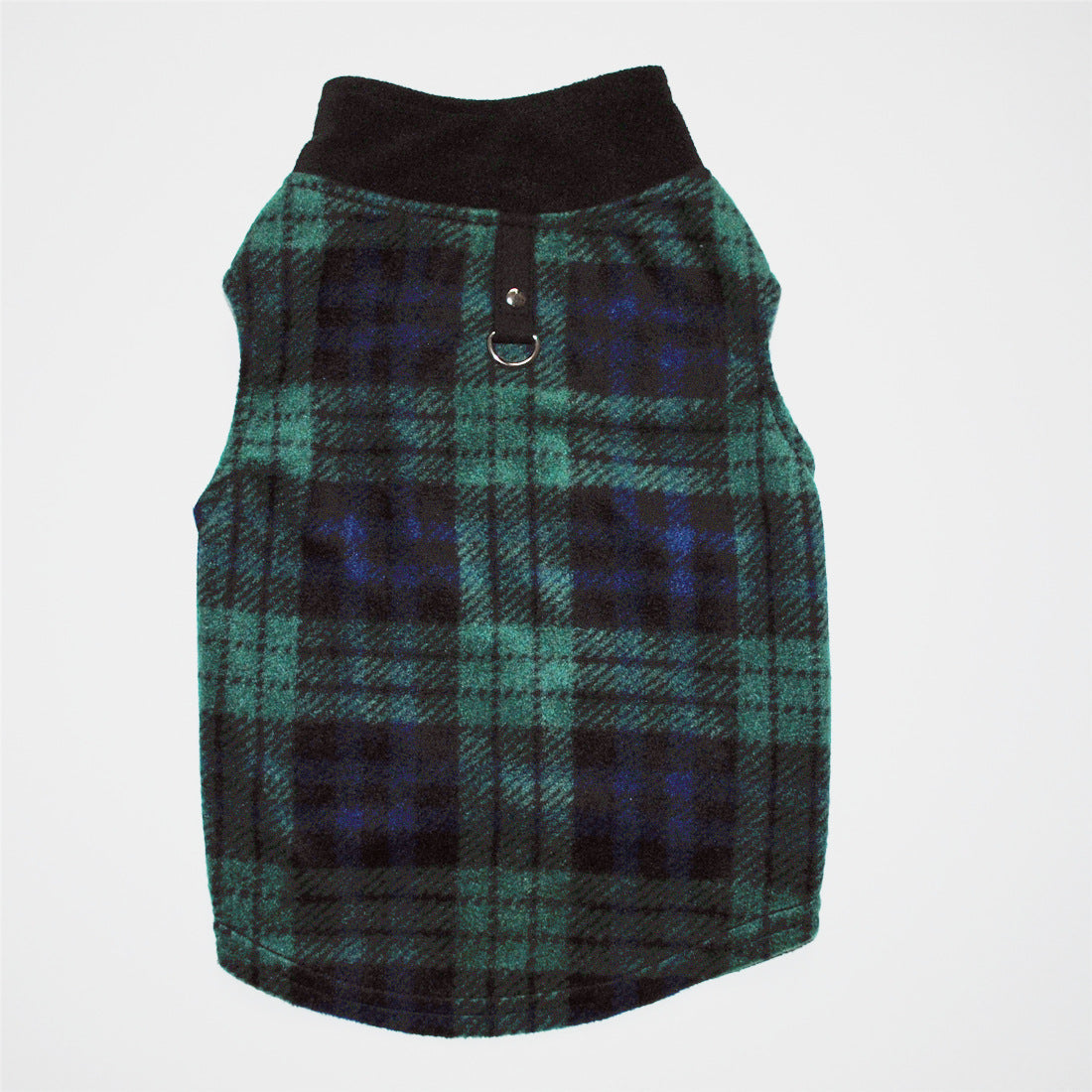 KFX-8206909 Thickened Fleece Vest Coat for Small Medium Dogs with Traction Ring – Casual Autumn Winter Wear