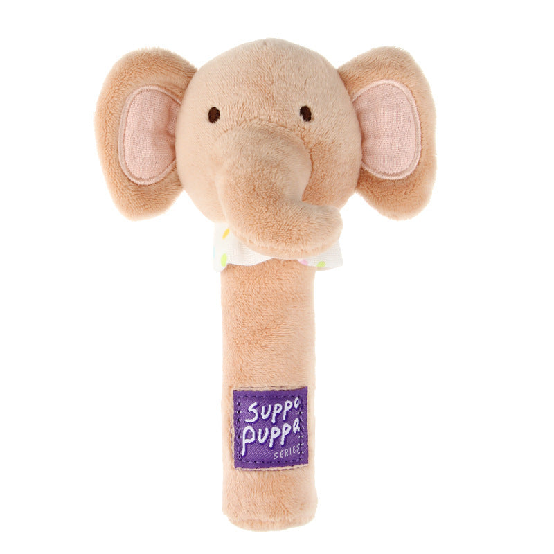 KFX-8208189 Milky Cute Sounding Plush Toy Dog Stick - Elephant, Bear, Raccoon Options Available