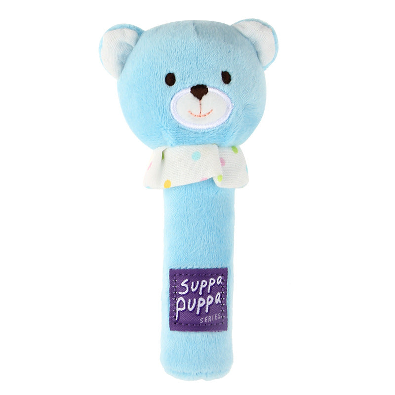 KFX-8208189 Milky Cute Sounding Plush Toy Dog Stick - Elephant, Bear, Raccoon Options Available