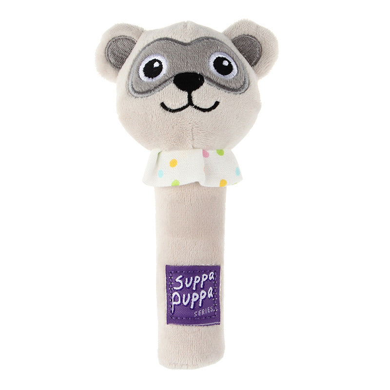 KFX-8208189 Milky Cute Sounding Plush Toy Dog Stick - Elephant, Bear, Raccoon Options Available