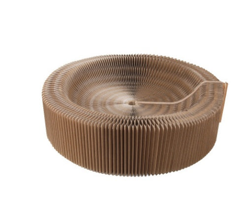 KFX-8208701 Foldable Corrugated Paper Cat Scratch Board and Toy with Cat Bowl – Φ-50cm