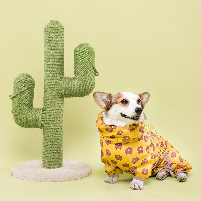 KFX-8209085 Fully Wrapped Waterproof Raincoat for Dogs - Available in Various Patterns and Sizes
