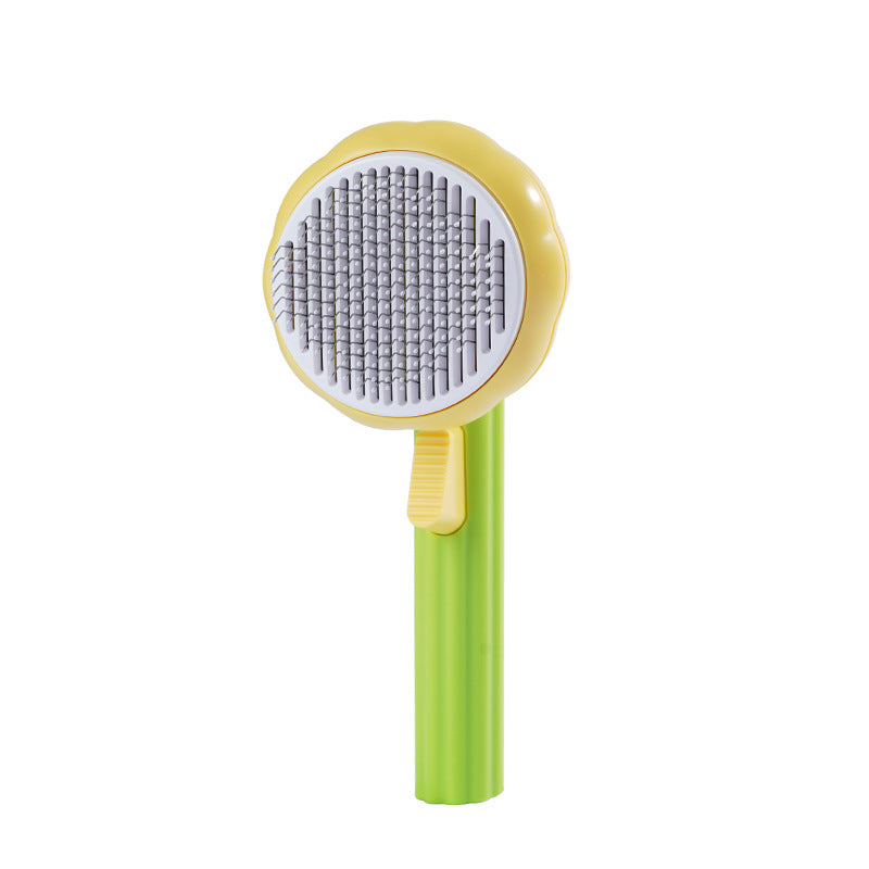 KFX-8210109 Sunflower Pet Comb for Cats and Dogs - Effective Hair Removal and Massage Tool
