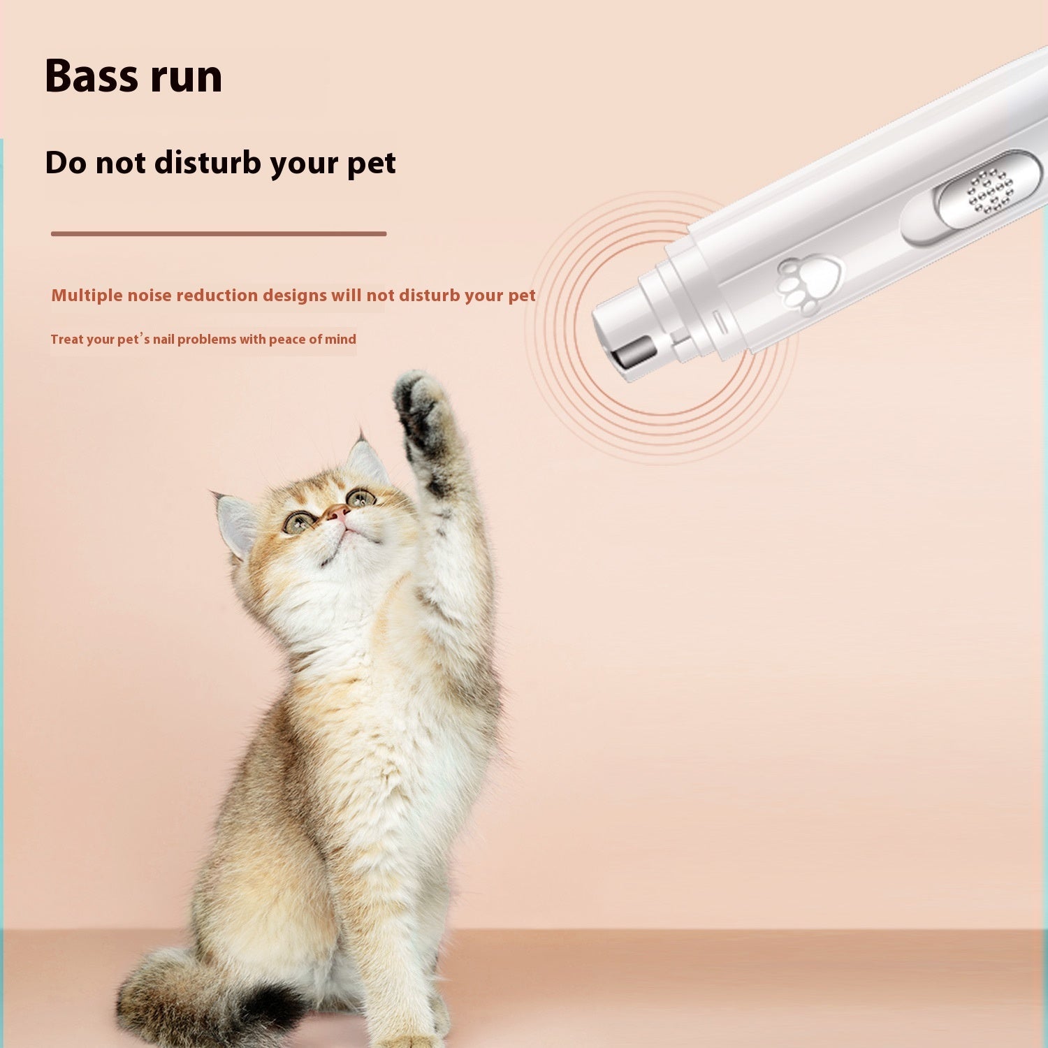 KFX-8212285 USB Rechargeable Pet Nail Trimmer - Sleek Design in White & Green, Includes Manicure Tools and Charging Cable