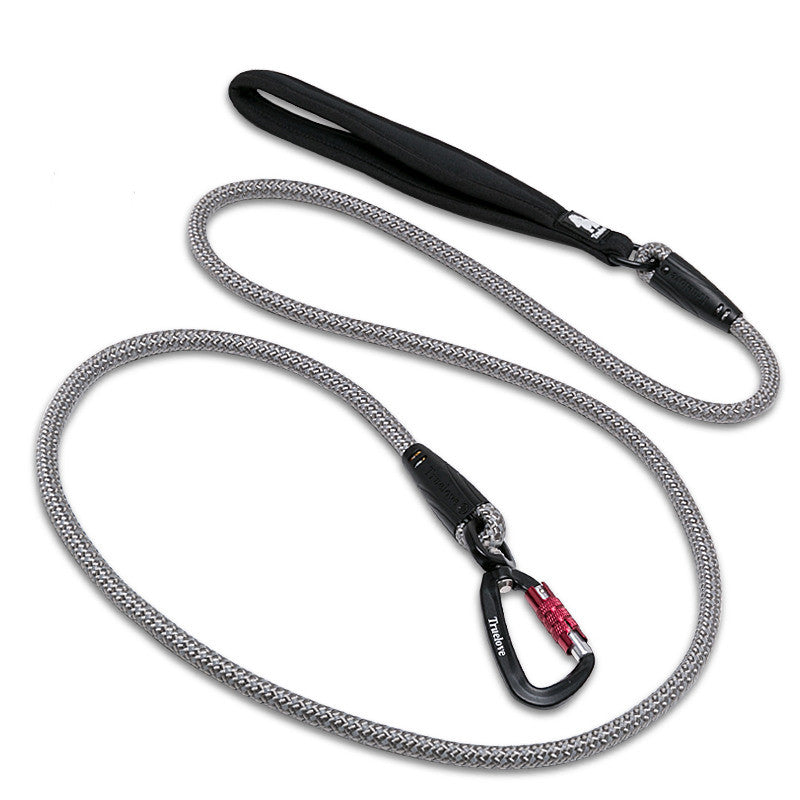 KFX-8214077 Reflective Nylon Dog Leash with Round Rope and Climbing Buckle - Available in Multiple Colors