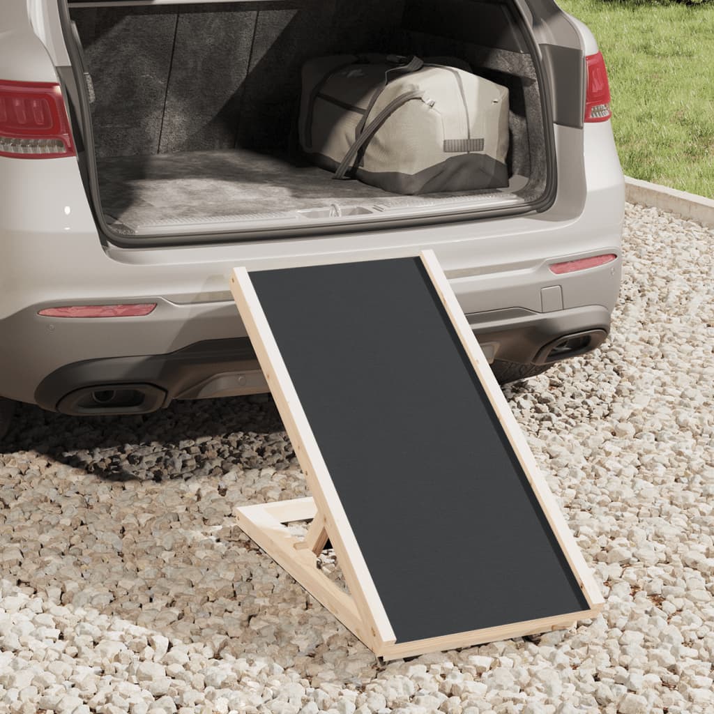KFX-8219325 Adjustable Solid Wood Dog Ramp for Easy Access to Beds and Sofas