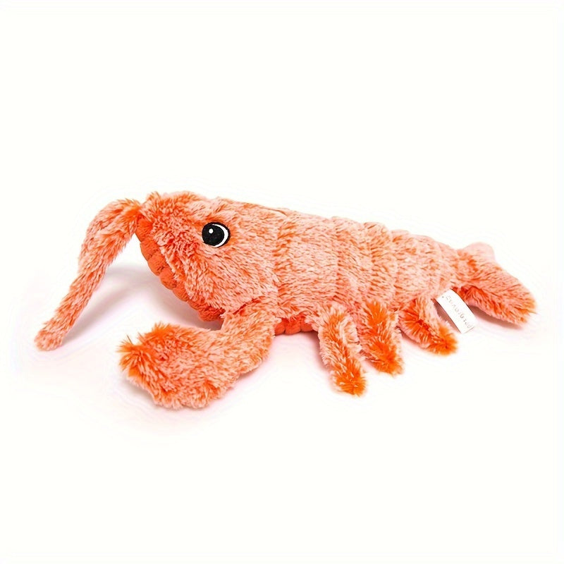 KFX-8221501 Interactive USB Charging Cat & Dog Plush Toy - Catnip Lobster with Touch Sensor