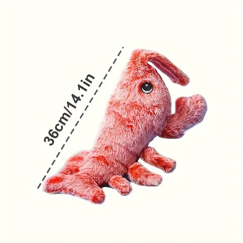 KFX-8221501 Interactive USB Charging Cat & Dog Plush Toy - Catnip Lobster with Touch Sensor