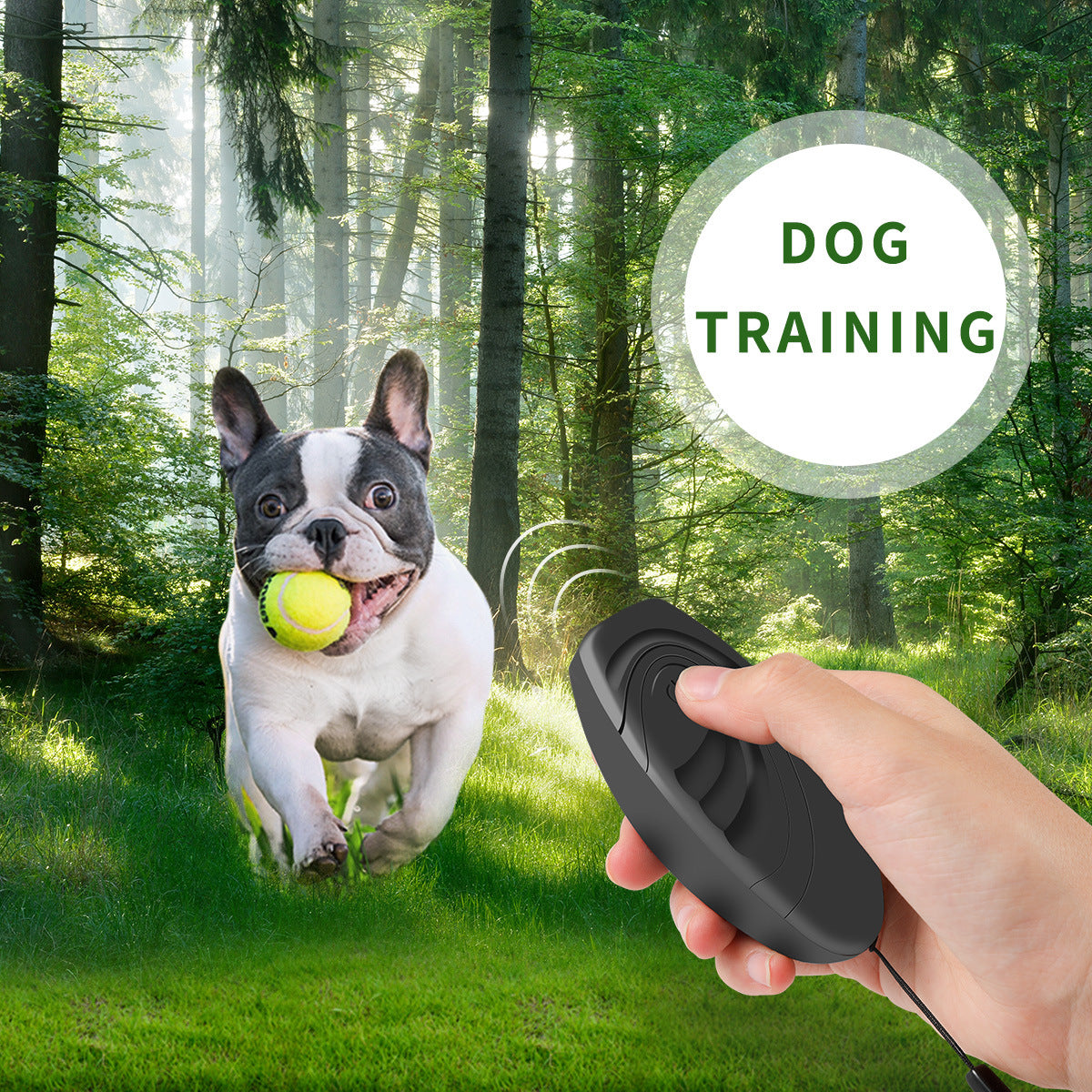 KFX-8223293 Ultrasonic Dog Repeller and Trainer in Black and Gray - Effective Bark Control Device
