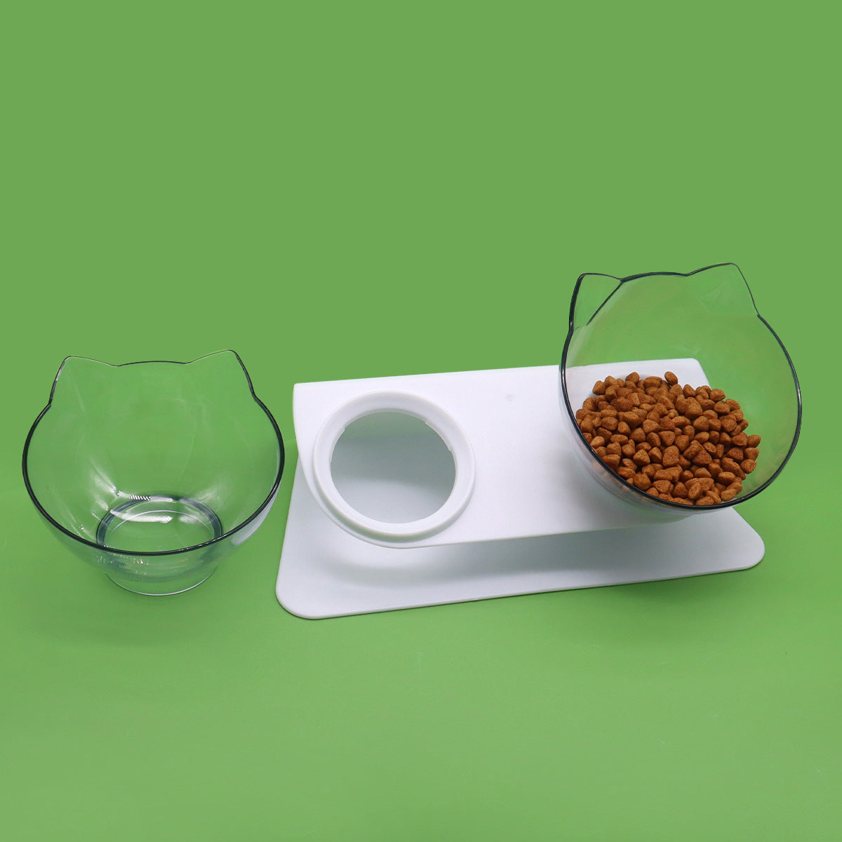 KFX-8223805 Cervical Support Feeding Basin for Cats and Kittens - Single, Double, or Triple Bowl Options