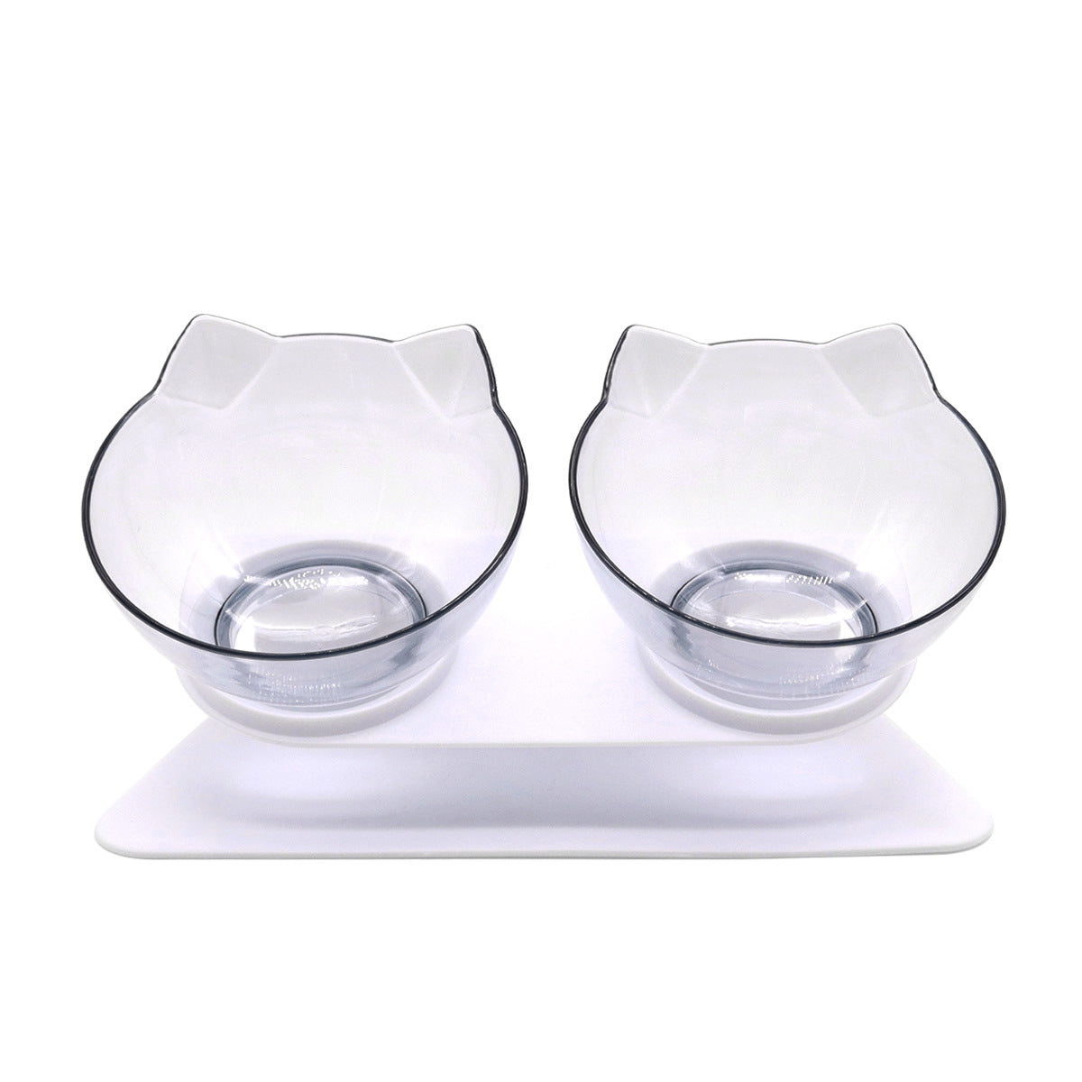 KFX-8223805 Cervical Support Feeding Basin for Cats and Kittens - Single, Double, or Triple Bowl Options