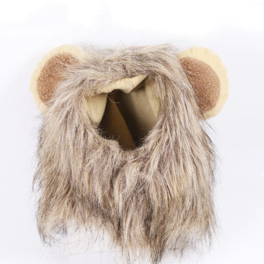 KFX-8224829 Adorable Pet Lion and Cartoon Hats for Every Season - Brown, Purple, and More