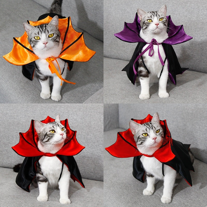 KFX-8225597 Halloween Cat and Dog Cloak Costume - Batwing and Common Styles in Various Colors