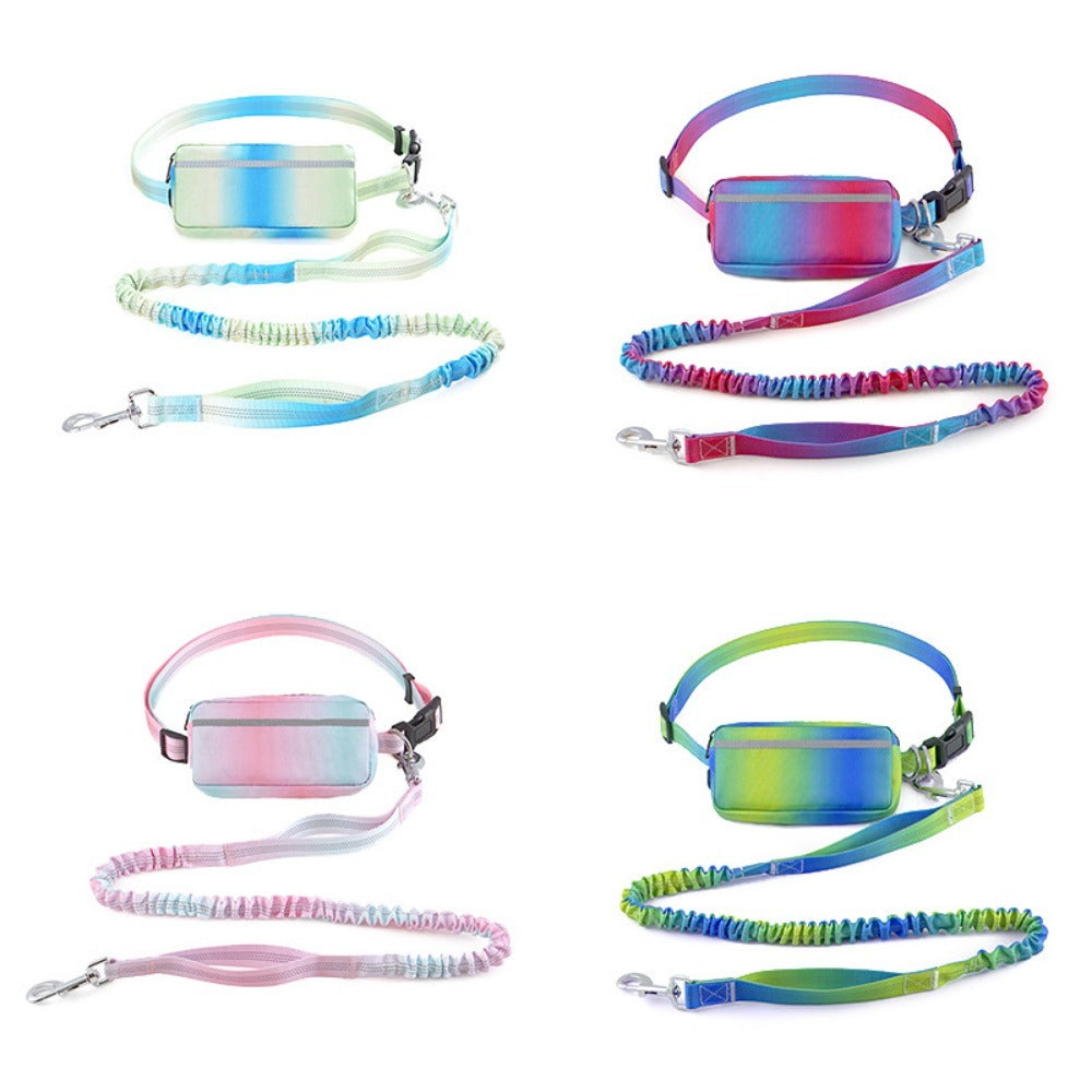 KFX-8227261 Hands-Free Dog Leash with Adjustable Waist Belt, Traction Rope for Walking and Jogging