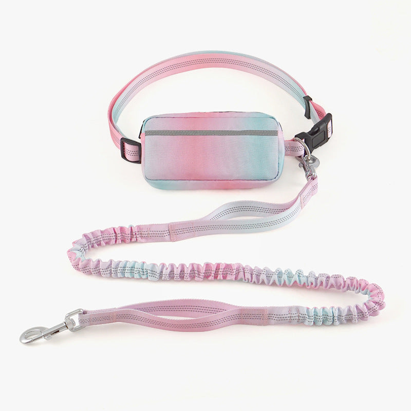 KFX-8227261 Hands-Free Dog Leash with Adjustable Waist Belt, Traction Rope for Walking and Jogging