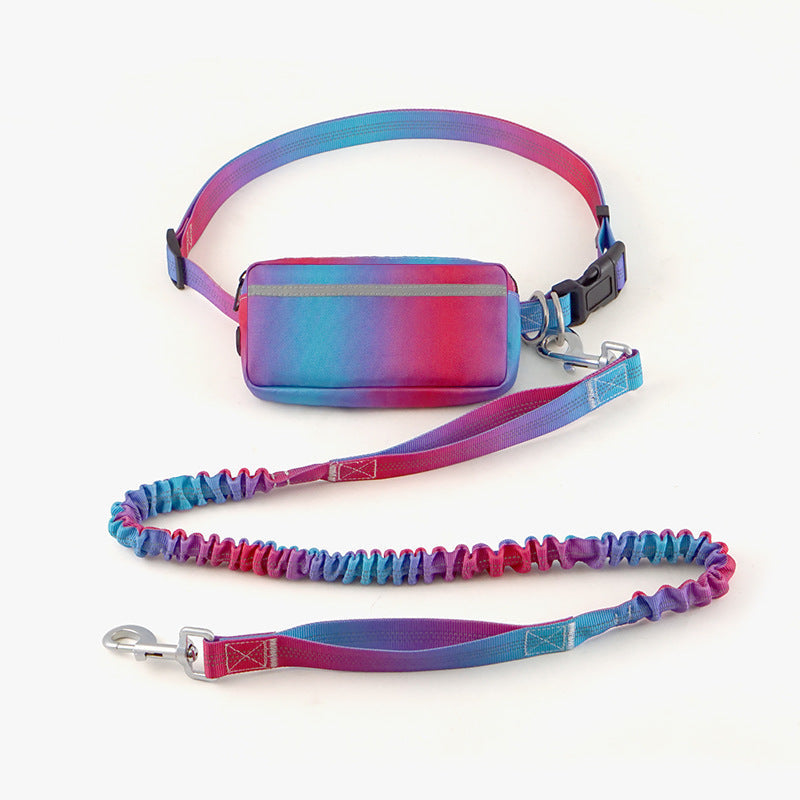 KFX-8227261 Hands-Free Dog Leash with Adjustable Waist Belt, Traction Rope for Walking and Jogging