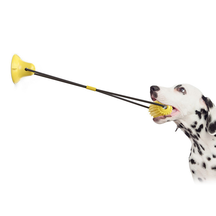 KFX-8228413 Corn Simulation Dog Molar Chew Toy with Suction Cup and Sound Feature