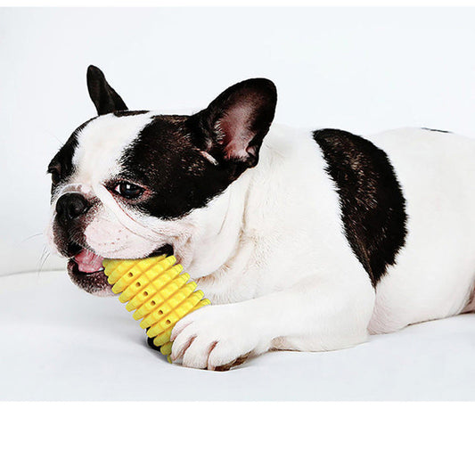 KFX-8228413 Corn Simulation Dog Molar Chew Toy with Suction Cup and Sound Feature