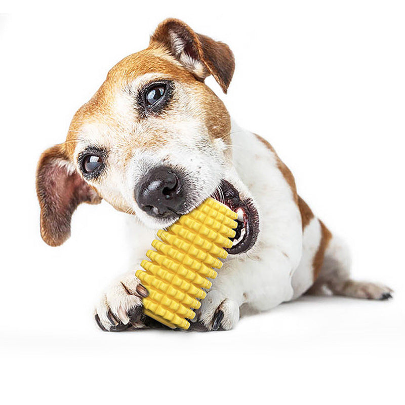 KFX-8228413 Corn Simulation Dog Molar Chew Toy with Suction Cup and Sound Feature