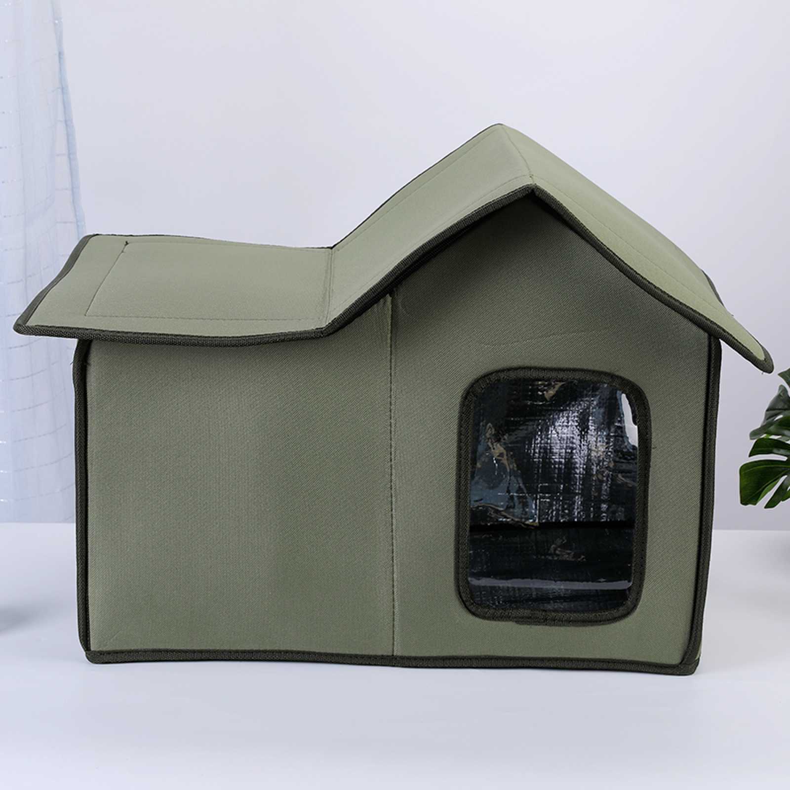 KFX-8229821 Waterproof and Insulated Four Seasons Pet Bed in Gray, Army Green, and Black