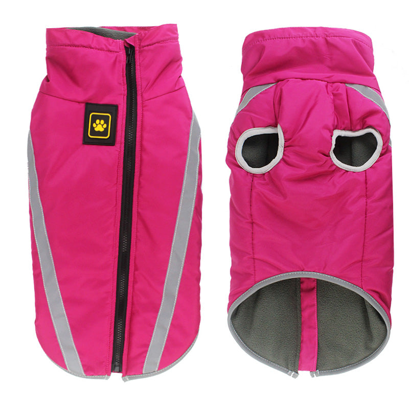 KFX-8229949 Thickened Windproof Winter Dog Coat - Reversible Polar Fleece Vest for All Breeds