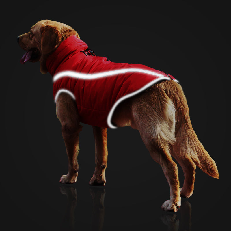 KFX-8229949 Thickened Windproof Winter Dog Coat - Reversible Polar Fleece Vest for All Breeds