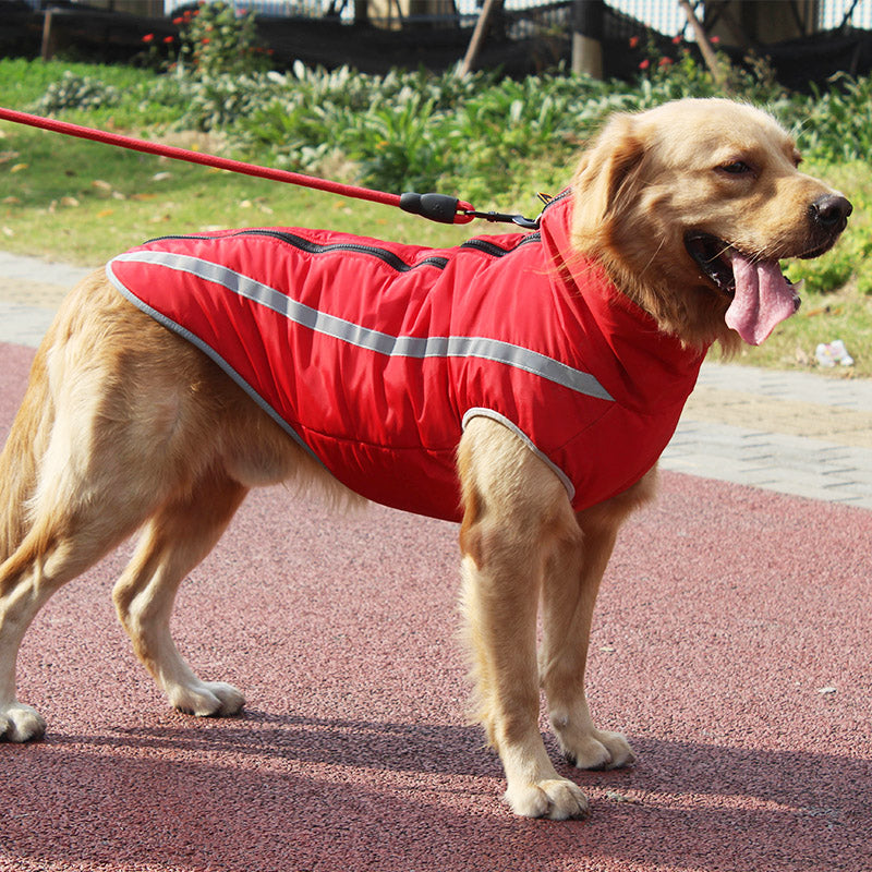 KFX-8229949 Thickened Windproof Winter Dog Coat - Reversible Polar Fleece Vest for All Breeds