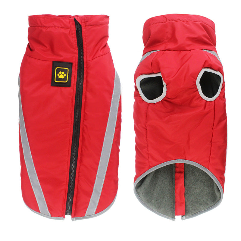 KFX-8229949 Thickened Windproof Winter Dog Coat - Reversible Polar Fleece Vest for All Breeds