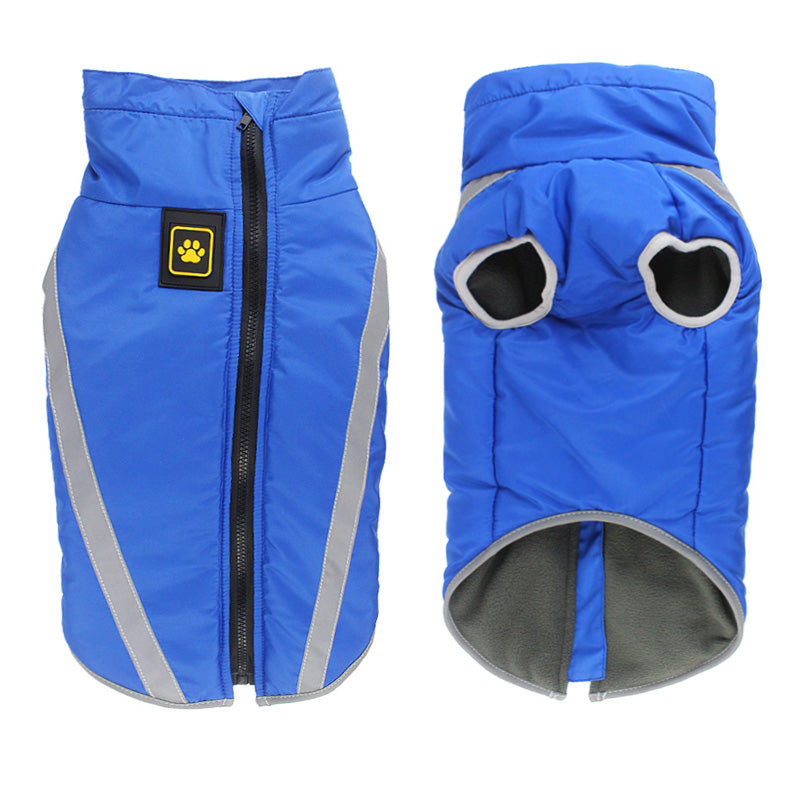 KFX-8229949 Thickened Windproof Winter Dog Coat - Reversible Polar Fleece Vest for All Breeds
