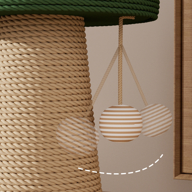 KFX-8230589 Mushroom Cat Scratching Pole with Jute Material - Durable and Dandruff-Free Scratch Board for Cats