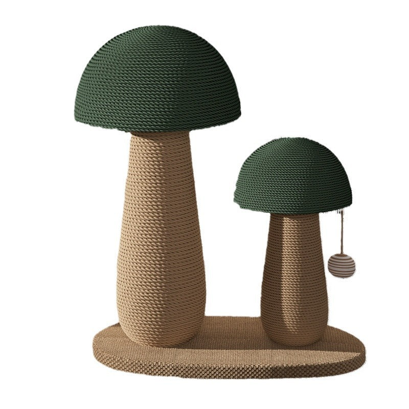 KFX-8230589 Mushroom Cat Scratching Pole with Jute Material - Durable and Dandruff-Free Scratch Board for Cats