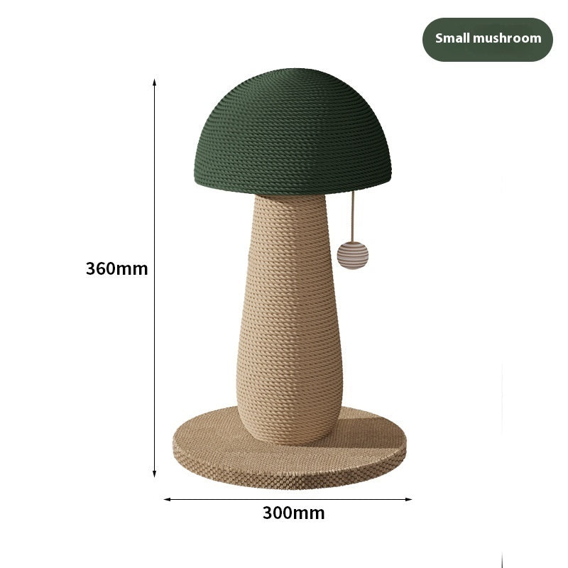 KFX-8230589 Mushroom Cat Scratching Pole with Jute Material - Durable and Dandruff-Free Scratch Board for Cats