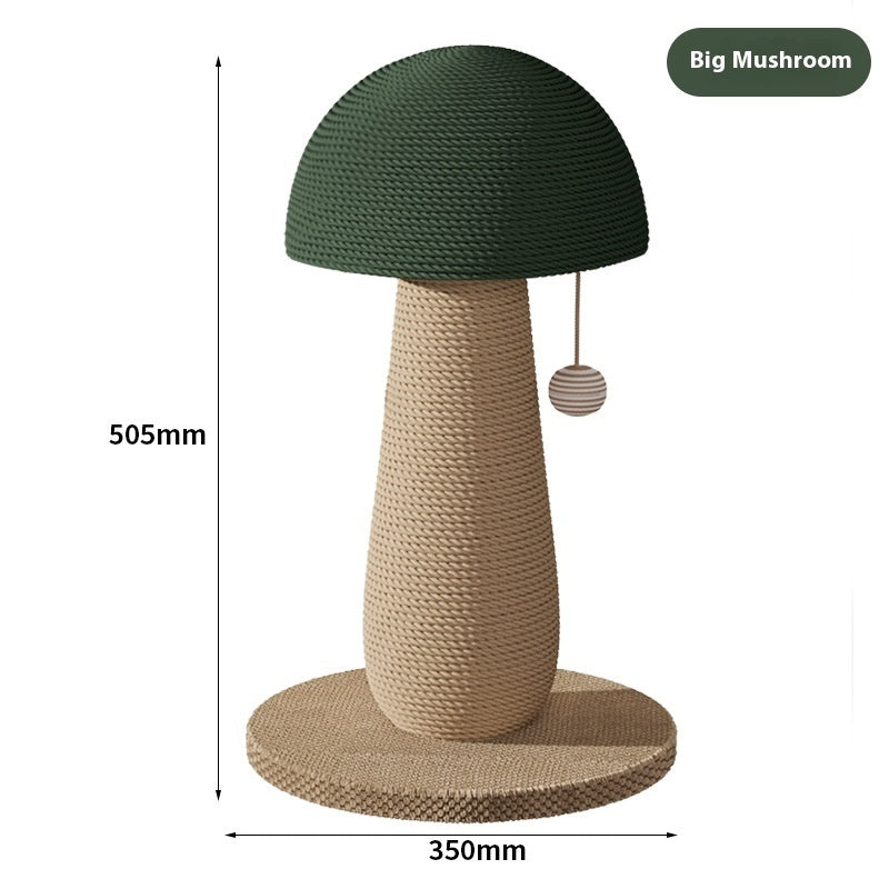 KFX-8230589 Mushroom Cat Scratching Pole with Jute Material - Durable and Dandruff-Free Scratch Board for Cats
