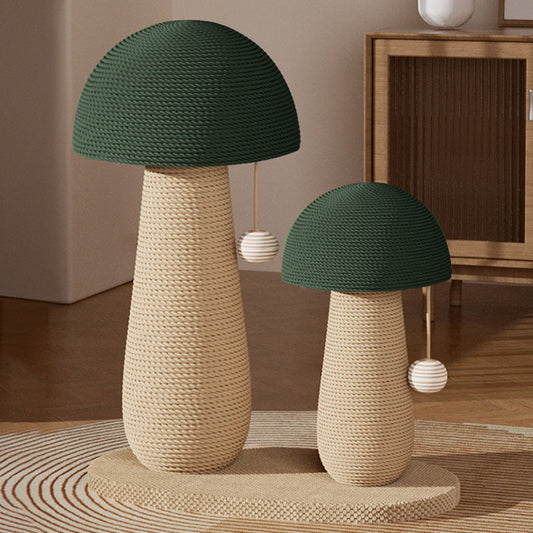 KFX-8230589 Mushroom Cat Scratching Pole with Jute Material - Durable and Dandruff-Free Scratch Board for Cats