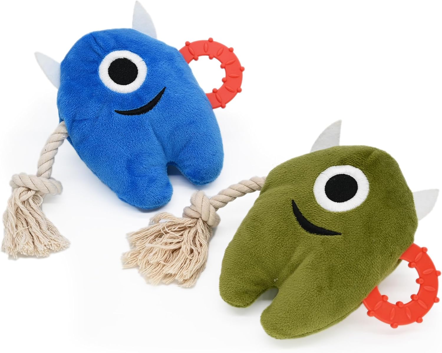 KFX-8233021 Durable Plush and Rope Dog Chew Toy for Interactive Play and Tugging Fun
