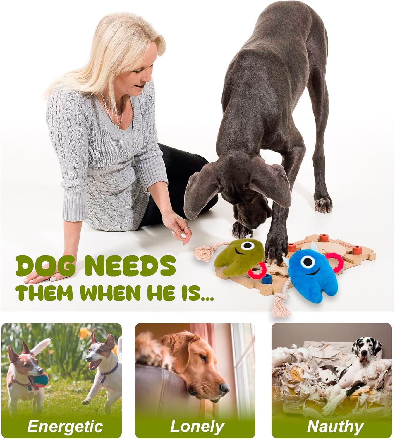 KFX-8233021 Durable Plush and Rope Dog Chew Toy for Interactive Play and Tugging Fun