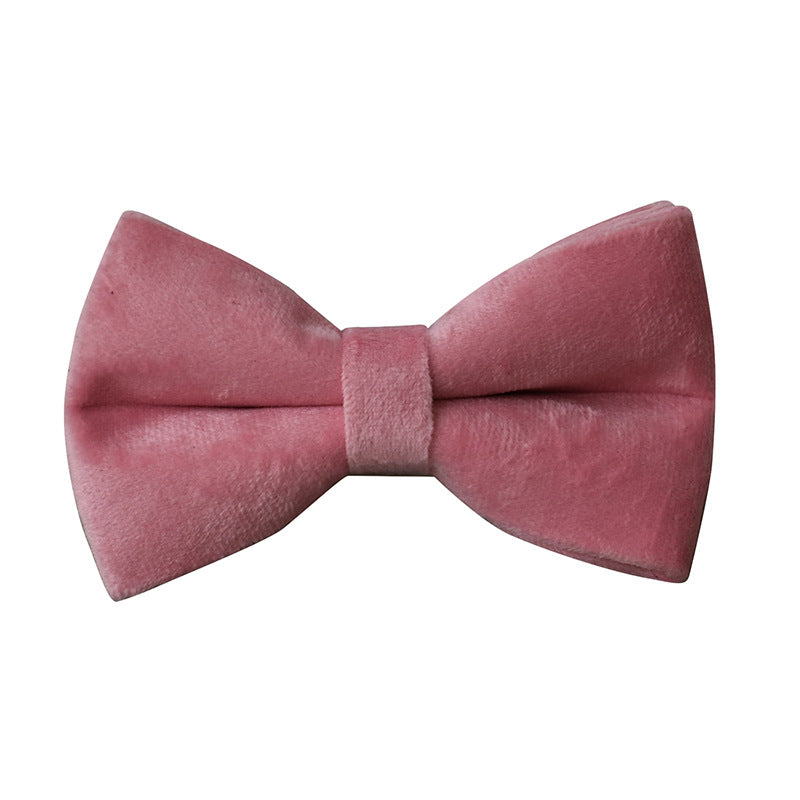 KFX-8233533 Double Layer Microfiber Velvet Pet Collar with Bow Tie and Leash - Available in Multiple Sizes