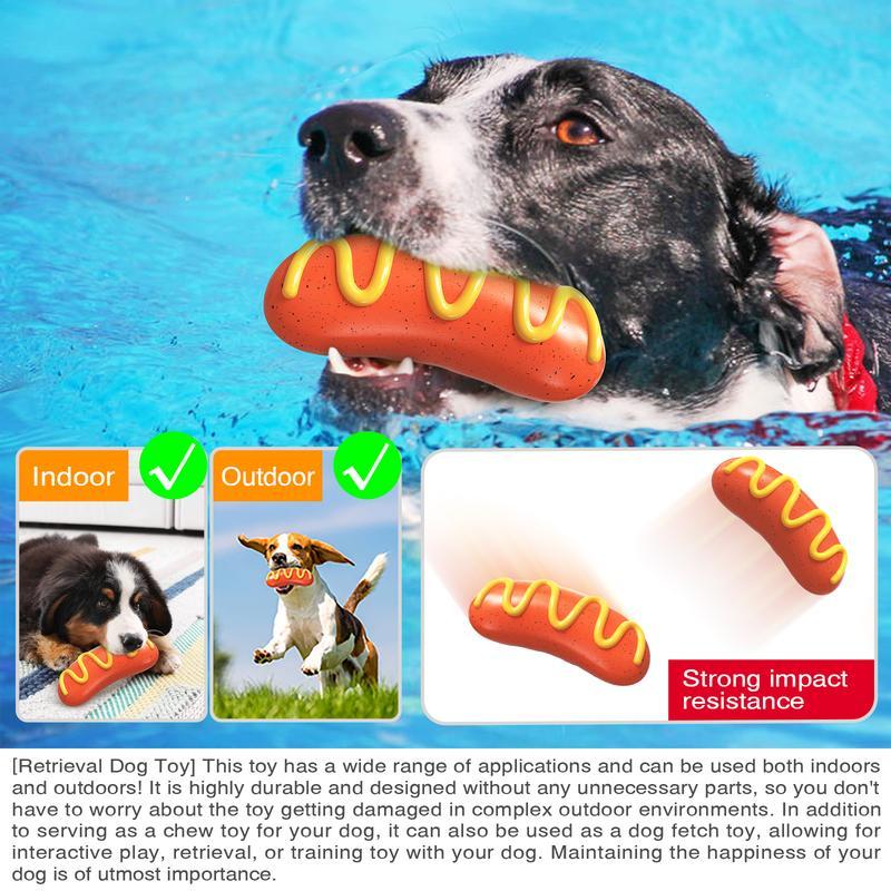 KFX-8234173 Durable Rubber Chew Toy for Aggressive Dogs - Multi-Functional Interactive Squeaky Toy for Teeth Grinding and Training
