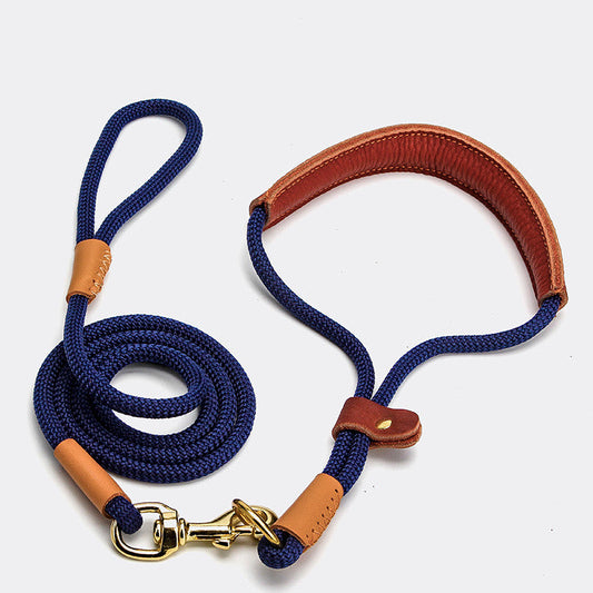 KFX-8235325 Lightweight Nylon Dog Leash with Optional Collar - Available in Various Colors and Sizes