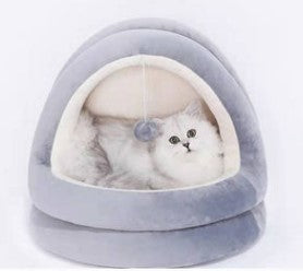 KFX-8235581 Cozy Cat House and Bed for Small Pets – Indoor Sleeping Nest and Play Mat