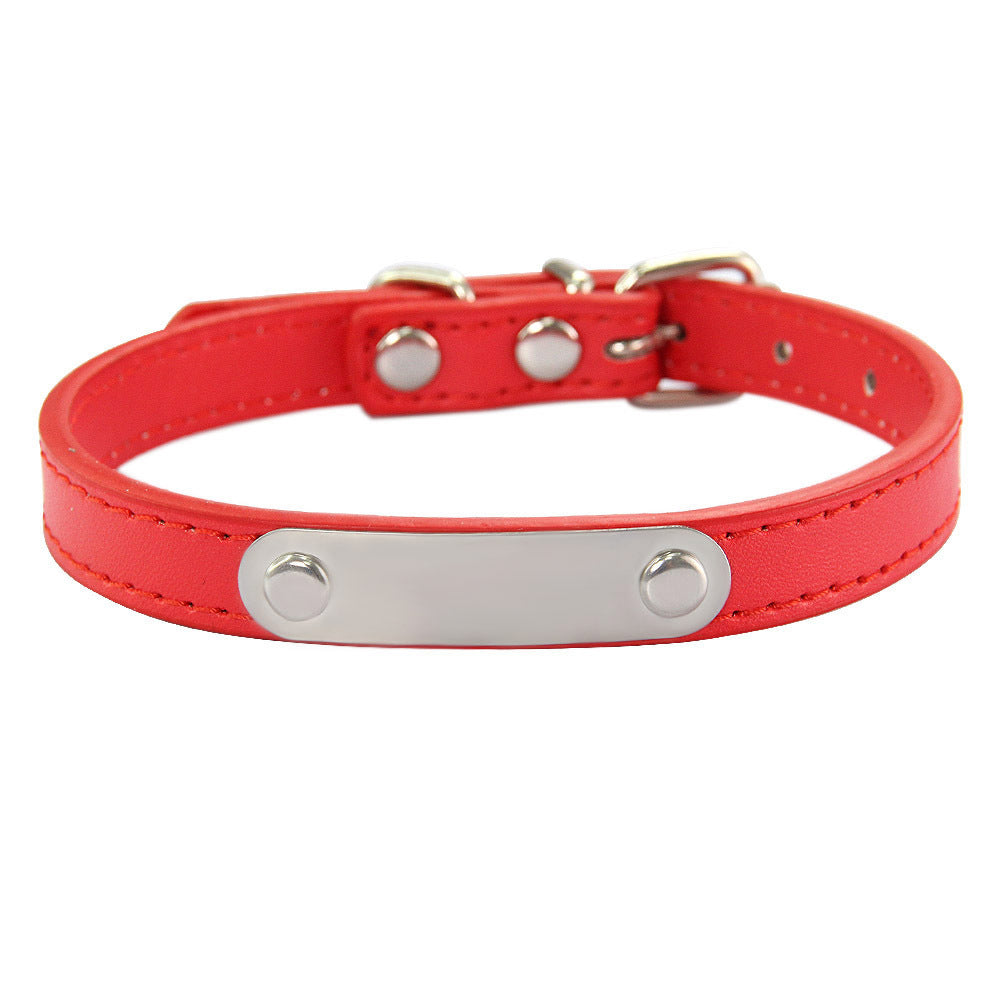 KFX-8237373 Personalized Monochrome Dog Collar with Adjustable Sizing Options in Various Colors