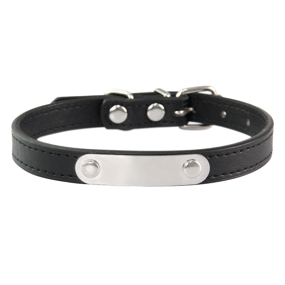 KFX-8237373 Personalized Monochrome Dog Collar with Adjustable Sizing Options in Various Colors