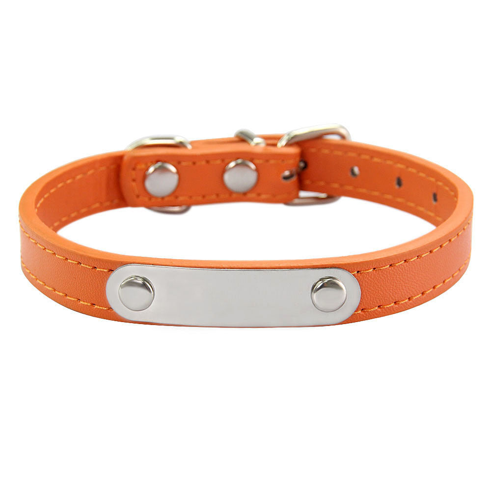 KFX-8237373 Personalized Monochrome Dog Collar with Adjustable Sizing Options in Various Colors