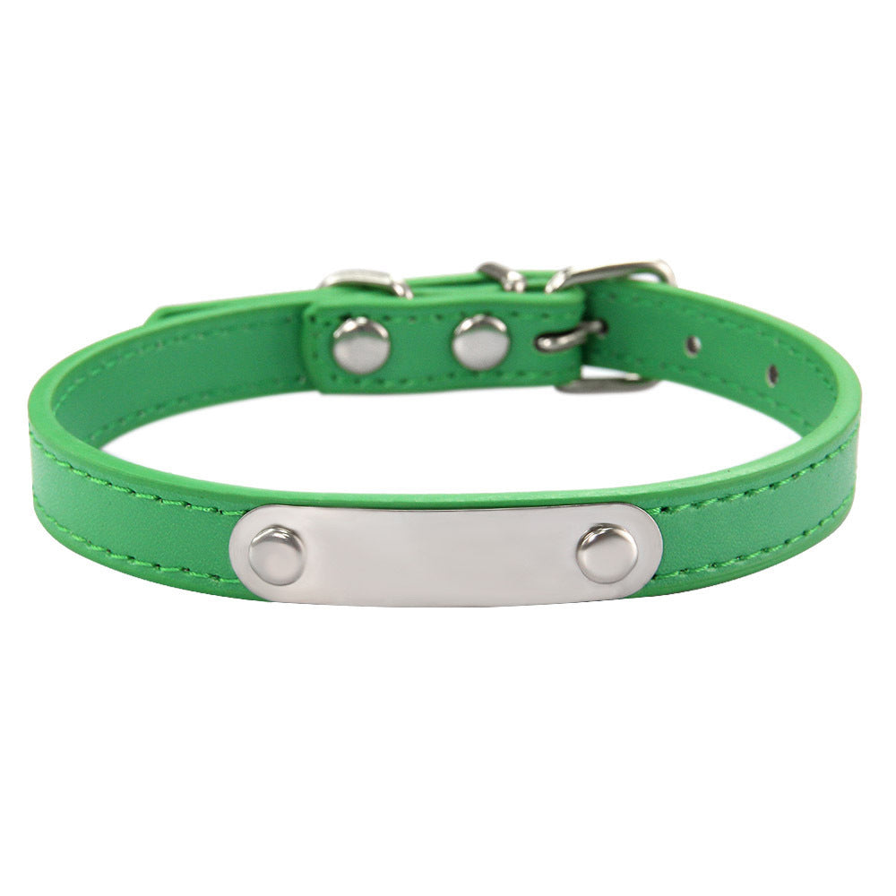 KFX-8237373 Personalized Monochrome Dog Collar with Adjustable Sizing Options in Various Colors