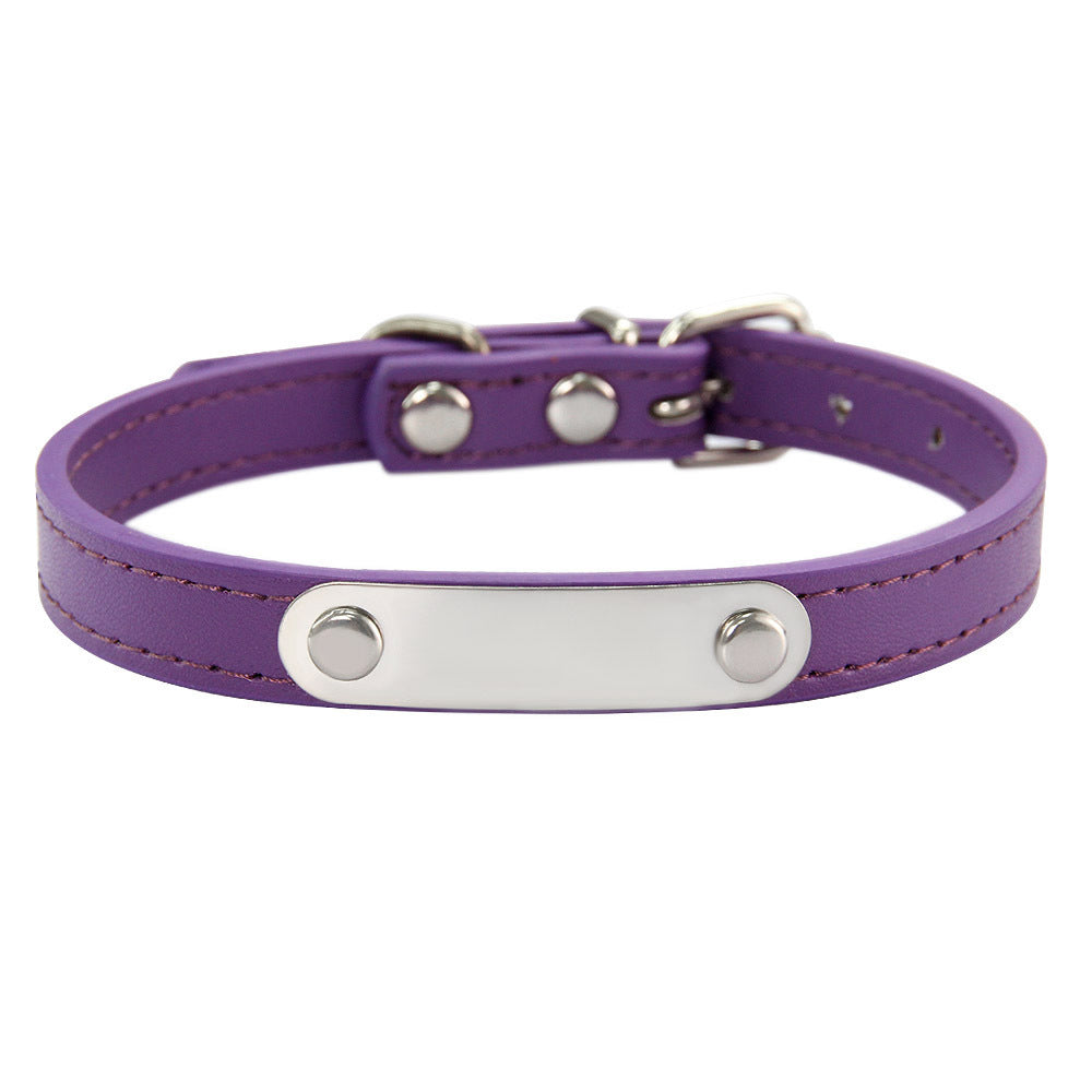KFX-8237373 Personalized Monochrome Dog Collar with Adjustable Sizing Options in Various Colors
